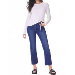 NEW LAMADE celestial ruched top in white